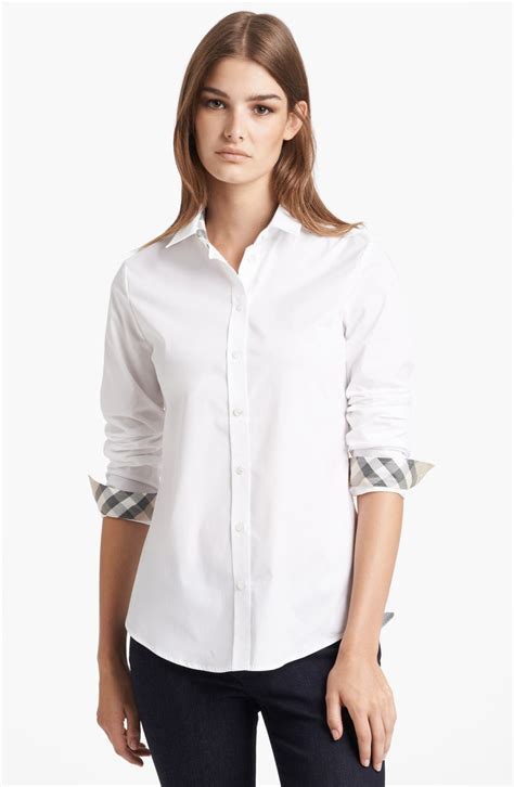 burberry girls shirts|burberry women's shirt nordstrom.